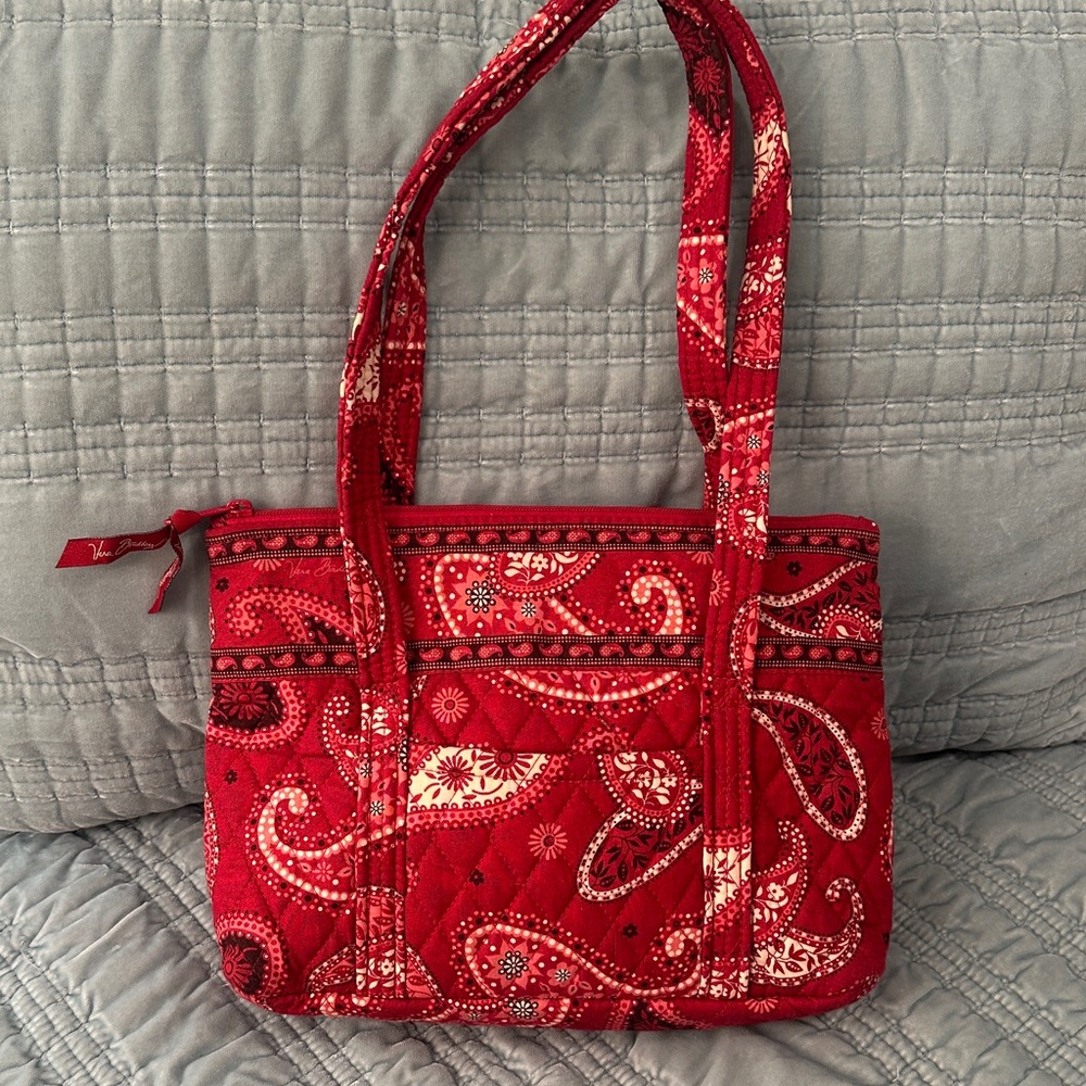 Vera Bradley Red Paisley Shoulder Bag